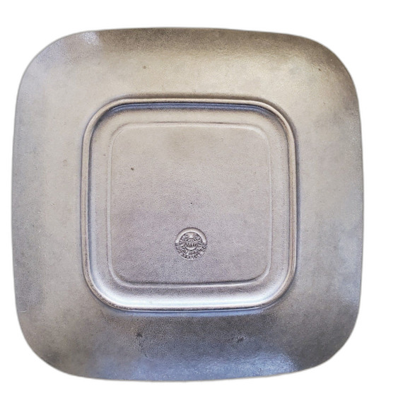 Wilton Armetale Vintage Grill/Cook/Bake/Serve Square Pewter Platter Tray 11.5" - Picture 3 of 4